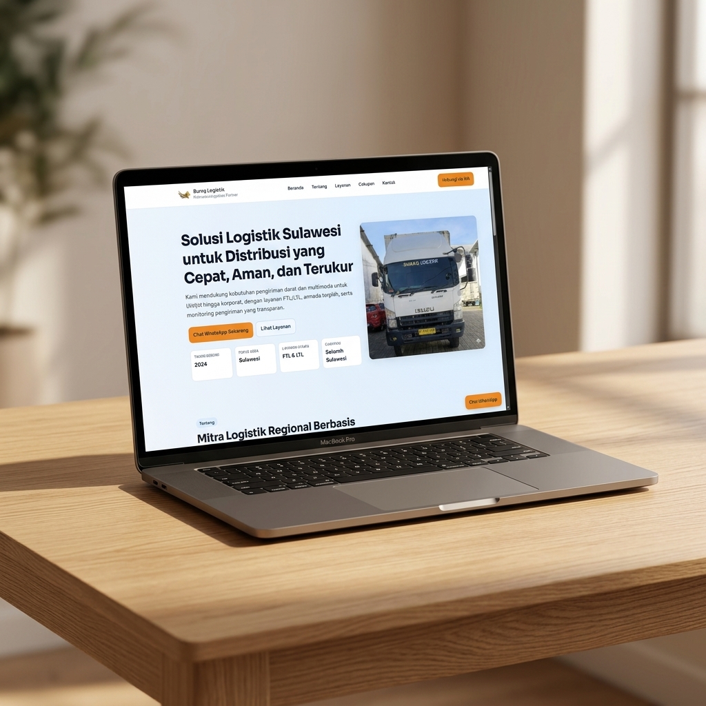 CV. Buraq Putra Indonesia — Logistics & Trucking Landing Page